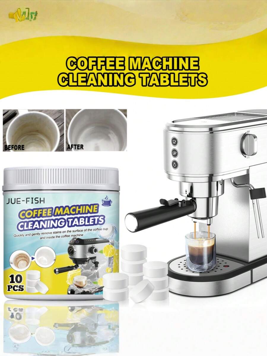 Coffee Stain Cleaning Effervescent Tablets, Cleaning Tea Cups, Coffee Cups, Dishware, Removing Coffee Stains And Residue - Multicolor - View 1