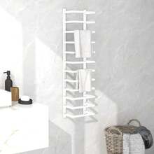 vidaXL Servilleta Porte blanca 24x12x96 cm acier - Blanco - Ver 1
