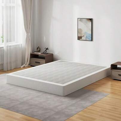 Inch Cal King Box Spring Bed Base, 3000lbs Heavy Duty Box Spring California King Size Metal Mattress Foundation, Easy Assembly, Noise Free