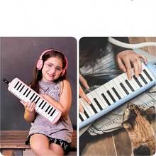 Melódica Escolar De 32 Teclas Con Estuche Rígido De Lona - Rosa - Ver 6