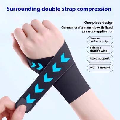 1pc Thin Wrist Support Brace For Fitness, Badminton, Basketball, Joint Sprain Wrap