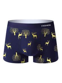 9pcs/Set Men's Fashion Style Short Boxer Briefs, Printed Breathable Comfortable Boxer Briefs, Sports Shorts, Funny Men's Underwear, Cycling Shorts - Multicolor - View 7