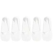 chuanwa（2） 5 Pairs Women's Breathable Silicone Non-Slip Solid Color Boat Socks, Comfortable High Quality Invisible Socks, Ultra-Thin Soft Breathable - Multicolor - View 14