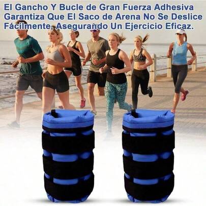 Polainas para Tobillo Pesas de Tobillo Muñeca Brazo Pierna 2*4Kg 2Pzs, Correa Ajustable con Fuerte  Saco de Arena Lastrado Pesas Reforzada para Ejercicio Fitness Fuerza Gimnasio Caminar.pesas