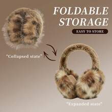 1pc Unique Women's Leopard Print Earmuffs - Soft, Warm, Stretchy, Comfortable | Handwashable | Fashionable & Cozy Earmuffs - Multicolor - View 5