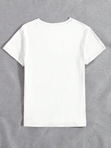 DEAR MOLLY “做我的情人”字母印花圆领T恤，可爱蝴蝶结，笔触图案，粉色系，少女风，日常休闲穿着，可爱又完美，是送给她的绝佳情人节礼物。 - 白色 - 查看 4