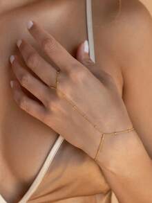 1件925纯银精美小米珠戒指手链，适合女性日常佩戴，也适合婚礼、派对、订婚、周年纪念、情人节等场合。