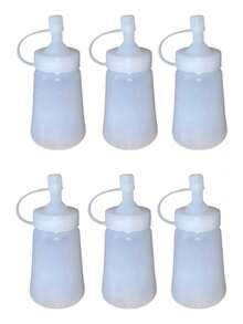 Tendencia6 Dispensadores Chicos Salsa Catsup Mostaza 125mlCalidad premium - Transparente - Ver 1