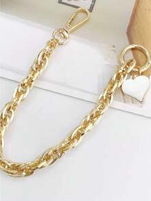 Luxuriöser hochwertiger Handtaschenriemen in Goldfarbe, Handykette, Autoschlüsselanhänger, Taschenverschluss kompatibel mit Android und den meisten Smartphones, Geschenke für Mutter, Familie, Freunde, Kinder, Geburtstag, Feiertage - Gold - Übersicht 3