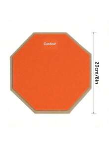 8英寸专业静音鼓垫 - 初学者橡胶练习垫，防滑减震设计，多种颜色可选 - 彩色 - 查看 11