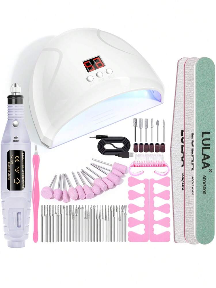 Professional Nail Salon Set, Nail Tools, Nail Gel Curing Lamp
