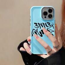 Resistente a quedas STUDIO UV impressão silicone macio plating metálico Capinha Capa Para Apple i p h o n e 11 12 13 14 15 16 17 pro max 14 15 16 PLUS 17 AIR x xr xs max anti-impacto design minimalista protetora minimalista antiarranhões que se encaixa perfeitamente cases P6971 - Preto - Visão 7
