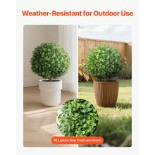 Árbol artificial - Buchsbaum, beschnitten, 91,4 cm, Kaninchenform, 2 piezas - Ver 3