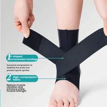 2 Pcs/ 1pcs Sports Ankle Support To Prevent Ankle Sprain. Men's And Women's Protection Sleeve For Ankle Fixation And Rehabilitation. Professional Ankle Sprain Recovery Ankle Brace. - 彩色 - 查看 7