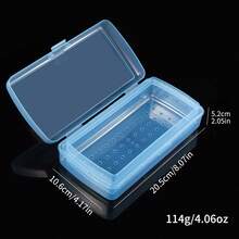 1pc Rectangular Double Layer Nail Tool Disinfection Box, Includes Tweezers, Cuticle Nipper, Nail File, Disinfection Tray, Nail Tool Storage Box, Thick Plastic Material