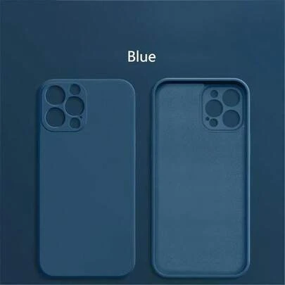 1 pieza Funda de teléfono de lujo color azul Klein, funda protectora con forro de terciopelo de lujo, protección completa de la cámara, material amortiguador de golpes, compatible con iPhone////Honor/Redmi/ 17, 17 Pro, 17 Pro Max, 16, 16 Pro, 16 Pro Max, 15, 15 Pro Max, 15 Pro, S23 Ultra, S24 Ultra 5G