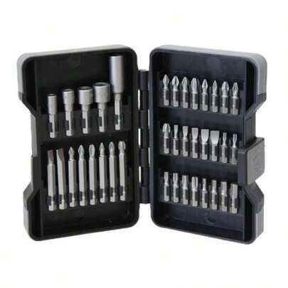 37PCS Electric Screwdriver Bit Set Bits Extension Rod Adapter Hex Shank Tool