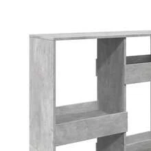 Larryhot Libreria Grigio Cemento 100x33x135 cm in Legno Multistrato, Facile da assemblare, dall'estetica elegante e raffinata, pratica per riporre gli oggetti, la scelta ideale per l'organizzazione e la decorazione domestica - Grigio - Visualizzare 6