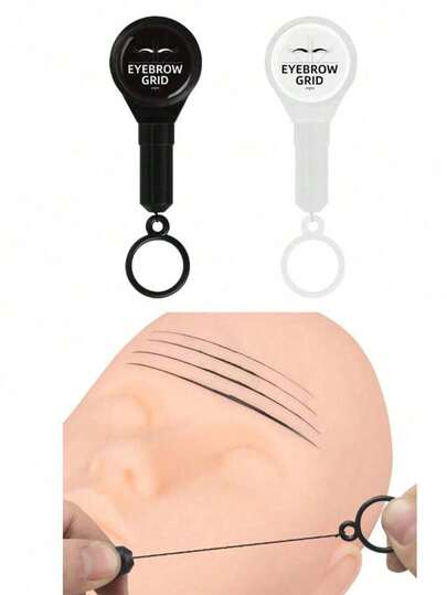 Microblading Eyebrow Pencil, Eyebrow Embroidery Ruler Auxiliary Drawing Positioning Line Frame