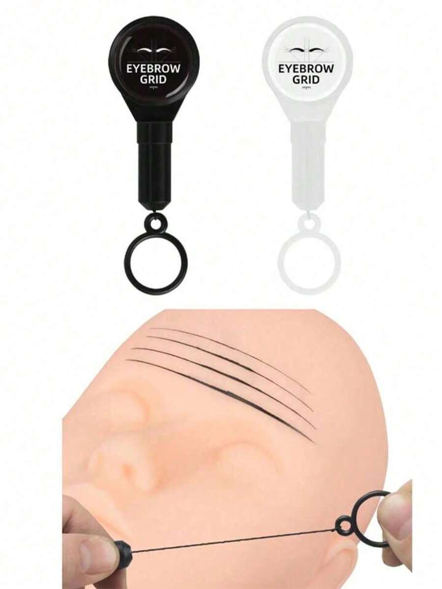 Microblading Eyebrow Pencil, Eyebrow Embroidery Ruler Auxiliary Drawing Positioning Line Frame - Multicolor - View 1