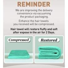 Microfiber Towel, Turbans For Wet Hair, Drying Wrap Towels For Curly Hair  Towel Wrap For -Purple,Green,Grey-Pack Of 3,Purple,Green - Green - 查看 8