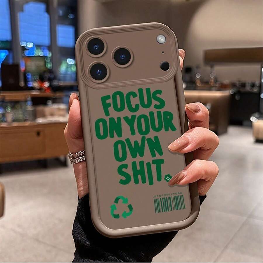 Focus phone case suitable for  17 16 16E 15 14 13 12 11 Pro Max 17 Air 16 Plu silicone all inclusive protection anti slip and anti fall soft case - Carcasa escalonada 17-focus-SKU2 - Ver 1