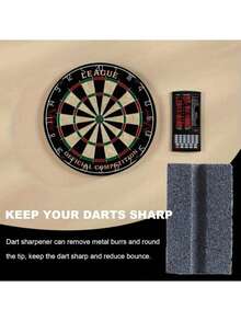 3pcs Dart Sharpener Set - V-Shaped Sharpener, Sharpening Stone, Dart Accessories, Metal Dart Tips, Dart Tools