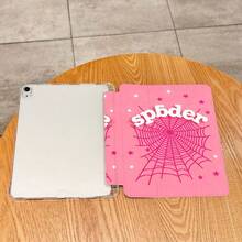 DECOPHONE 1个粉色蜘蛛网图案平板电脑保护套，适用于iPad 10.2英寸、iPad Pro 11英寸（2021/2020/第十代）、iPad（A16）11英寸第十一代（2025），带笔槽、防震设计和支架，是送给家人和朋友的浪漫万圣节礼物。 - 彩色 - 查看 9