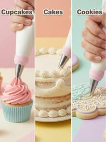 这款不锈钢裱花嘴采用不锈钢材质，经久耐用，不易变形。适用于家庭厨房和蛋糕奶油裱花。易于清洁，不易积聚污垢。是烘焙必备的裱花工具。 - 彩色 - 查看 2