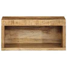 Meuble TV mural vidaXL 40x30x19 cm Bois de manguier brut - Tabac - Voir 4
