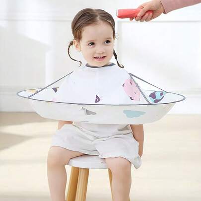 Haklapp för barn, klippningskappa för baby, klippning för baby, haklapp, kappa