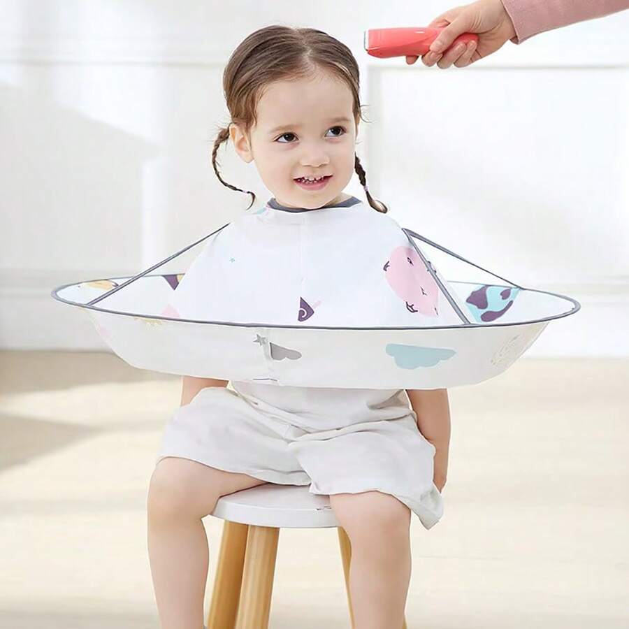 Children's Haircut Bib, Baby Haircut Cape, Baby Haircut Apron, Bib, Cloak - Multicolor - View 1