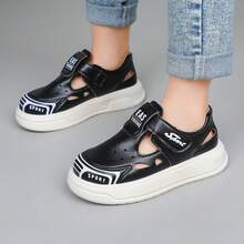 1 Pair Infant Casual Headband Sandals, Versatile, Comfortable Children Flat Sandals - Black - View 12