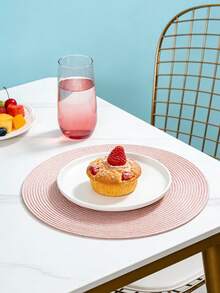 Bộ 1-12 tấm lót bàn ăn đơn giản bằng PVC dệt, chống thấm nước và chịu nhiệt, thích hợp trang trí phòng ngủ, bàn ăn, nhà cửa, phù hợp cho các dịp lễ, tiệc tùng, sinh nhật, đám cưới và các bữa tối. - Nhiều màu - Xem 18