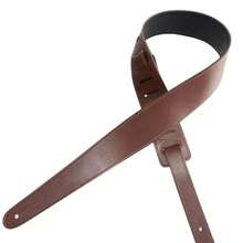 Combined PU Leather Guitar Strap Wearable Shoulder Belt Soft Strap For Acoustic Electric Bass Guitar Replacement Guitar Parts - Màu đen PU - Xem 3