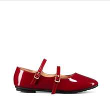 WEIDE zapatos mujer flats Flats Ballerina de charol con doble correa, Flats De Dama elegantes Flats Rojos y flats negros mujer, combinan con faldas y jeans, ideales para oficina, campus y salidas casuales, estilo Flats De Dama Elgantes y flexi flats - Rojo - Ver 5
