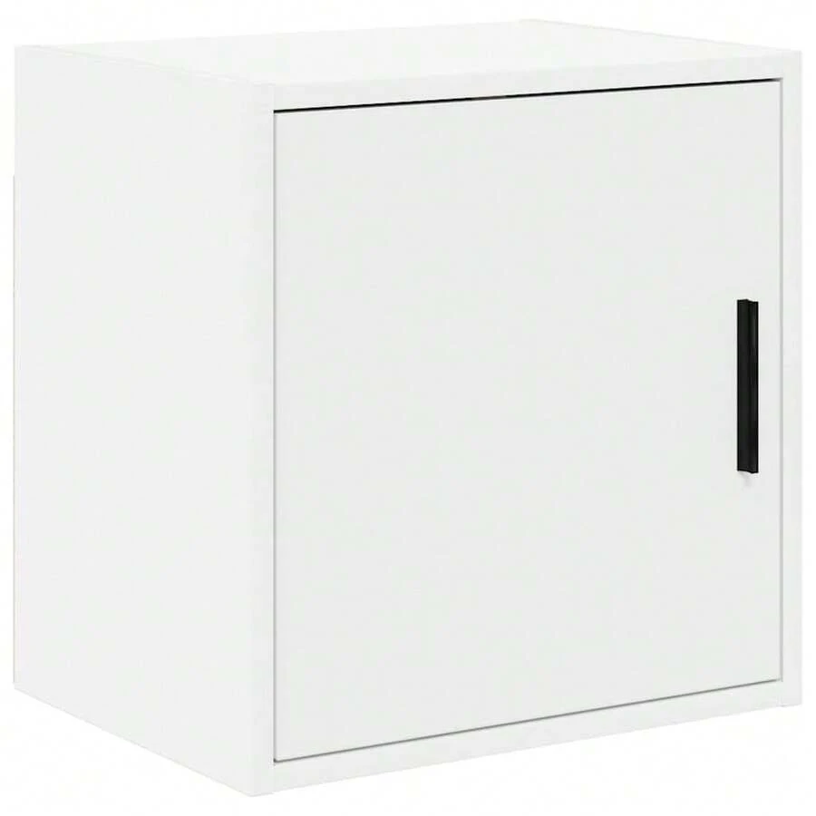 vidaXL Armário de parede de garagem branco bois d'ingénierie - Branco - Ver 1