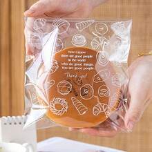 50pcs/100pcs Transparent Self-Adhesive Plastic Bread & Toast Packaging Bags - Heavy-Duty Fold-Over Top, Visibility For Bakeries, Cafes, Parties - Single-Use For Hygiene & (Compatible With Bread, Pastries, Desserts),Home And Living New In,Dinnerware,Gifts,Back To School,Cake Box,Kitchen Essentials,Kitchen Gadgets,Kitchen Decor,Baking Supplies,Outdoor Supplies,Organization And Storage,Christmas Kitchen Gifts Idea,Valentine,Storage Supplies. - Clear Lucite - View 6