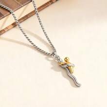 Roe Dolph Hug Necklace For Women Valentines Day Necklace Couples Valentine Gifts Meaningful Valentines Day Gifts For Her Him Wife Husband Daughter - A1金銀 - 查看 1