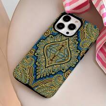 Elegante diseño de cachemira. Esta elegante funda es compatible con los modelos  16, 15, 14 Pro Max, 13, 12, 11, XR y XS Plus. Fabricada en silicona TPU, ofrece protección contra golpes y caídas, además de una sensación superior. Es un regalo ideal para familiares, amigos y seres queridos, y una opción perfecta para Navidad.fundas para  13,funda  13,funda  16,fundas ,funda  15,funda para ,fundas para  16,fundas  11,fundas  15,funda  17,protector para ,funda  14,fundas  12,fundas  14,funda  17 pro max,fundas  13,fundas>,funda navideña,fundas navideñas ,navidad,Funda de teléfono con estampado de cachemira - Blanco - Ver 2