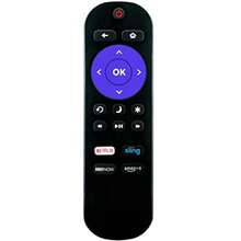 Universal Remote Control Compatible With All Sharp Roku TVs With   Sling Shortcuts - No Setup Needed - Màu tím - Xem 1