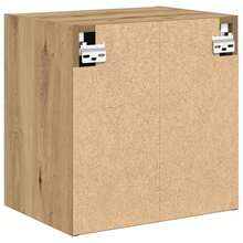 vidaXL Armario de pared de garaje madera de ingeniería artesanal - Marrón - Ver 8