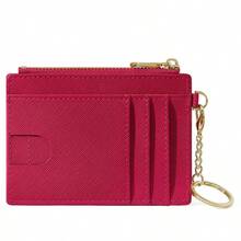 Fashion Cardholder Simple & Stylish Cardholder Compatible With Cards And Lipsticks With And Zipper Pocket Multifunctional And Portable Suitable Daily Commute Anniversary Birthday Suitable Both Male And Female White Collar Workers Wallet Card Holder Card Holder Wallet Business Card Holder Credit Card Holder Id Card Holder Card Holder Women Women Wallet Wallet Keychain Card Wallet - 彩色 - 查看 13