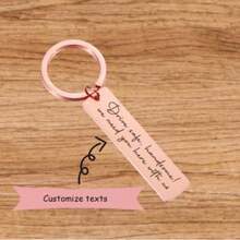 1pc Engraved Stainless Steel Rectangle Keychain, Personalized Keychain, Couples Gift, Customized Men/Women Keychain, Couple Keychain For Both Men And Women, Personalized Engraving Of Names, Dates, Symbols To Meet Couple Customization Needs,Apparel Accessories,Halloween Edit,Boyfriend,Girlfriend,Family,Friends - Multicolor - View 25