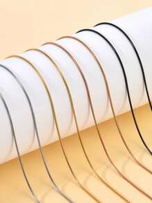 2m Stainless Steel Snake Bone Chain, Suitable For DIY Jewelry Making, Bracelets, Necklaces - Chain - View 3