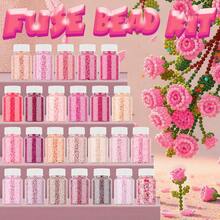 3000+ Pcs 2.6mm, Isi Ulang Manik-Manik Fuse Seri E Warna Pink, Isi Ulang Seri Multi-Warna, Hadiah Ulang Tahun, Wisuda, Kembali ke Sekolah, Hari Valentine, Pesta Natal, Set Isi Ulang Manik-Manik Fuse Multi-Warna - Manik-manik puzzle 2,6mm - View 7