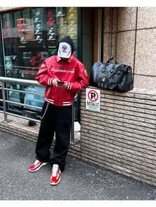 Racing Jacket Car Locomotive Heavy Micro-Chapter Embroidery Men's And Women's Retro Leather Jacket - 紅色 - 查看 4