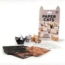 Set DIY Kucing Kertas 50pcs, Model Anjing, Kucing, dan Dinosaurus Kertas 3D yang Menyenangkan, Set Kerajinan Kertas Dekoratif - Origami Seru, Model Kucing dan Anjing Kertas 3D yang Menarik, Aktivitas Kerajinan Tangan Kreatif, Lipat Bentuk Kucing Kertas Anda Sendiri - Cocok untuk Pemula, Kerajinan Kucing 3D yang Mudah Dirakit - Sempurna untuk Ulang Tahun dan Natal, Nikmati Keseruan Kerajinan Tangan - Dekorasi Meja dan Hadiah untuk Pecinta Kucing, Hobi Kreatif, Dekorasi Buatan Tangan, Seni Kertas Dekoratif - MultiWarna - View 8