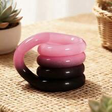 2026新款减压玩具 Tan-Gle 扭转拼图，温度变色紫色蝴蝶，热致变色石，专注力训练 - 生日、节日、圣诞节的完美礼物 - 彩色 - 查看 12