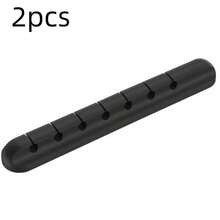 2pcs Cable Organizer Clips, Multi-Slot Office Desk Cable Management System, Suitable For Office Supplies, Data Cable Organizer, Mouse Cable Holder - Multicolor - View 9